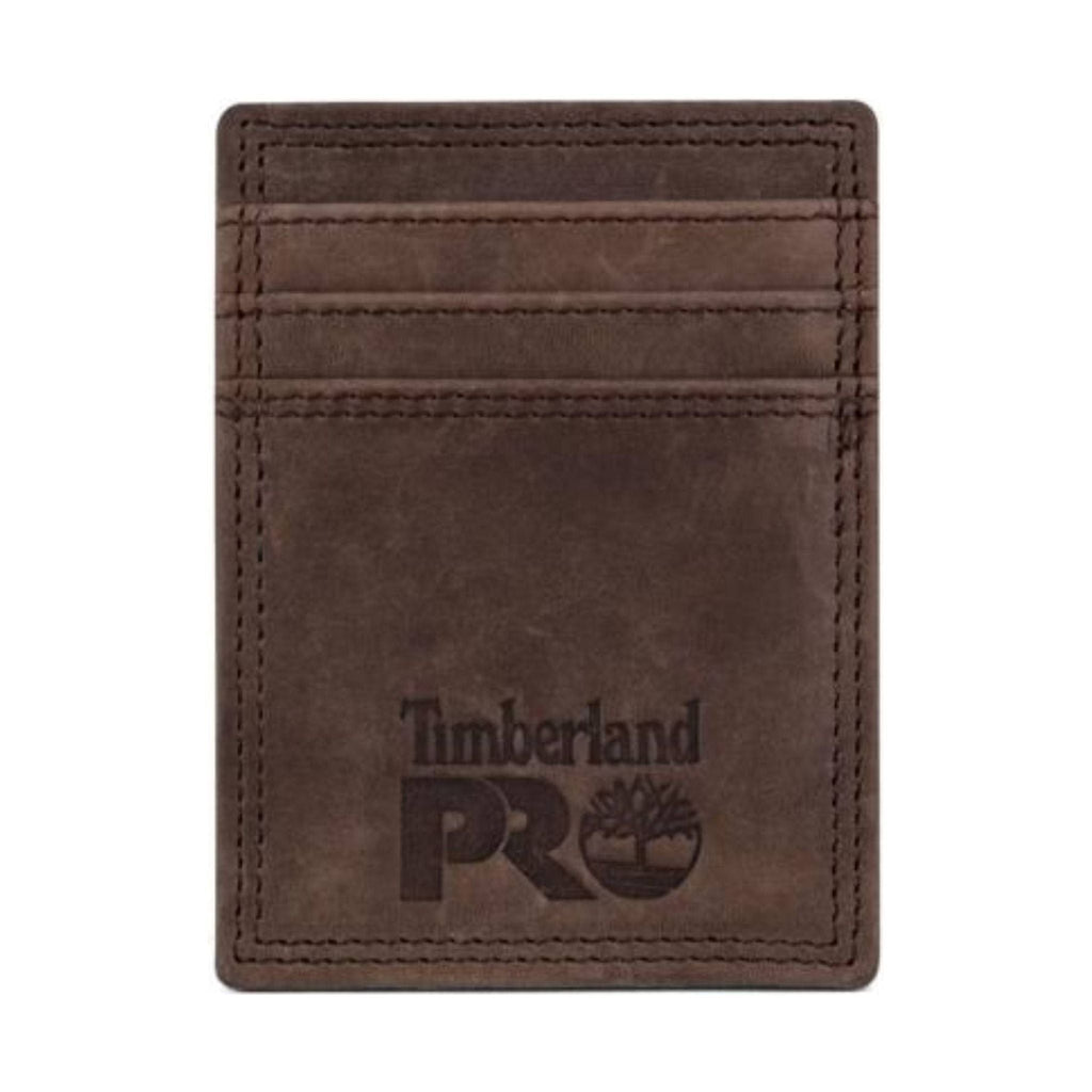 Timberland Pro Pullman Front Pocket Wallet - Dark Brown - Lenny's Shoe & Apparel