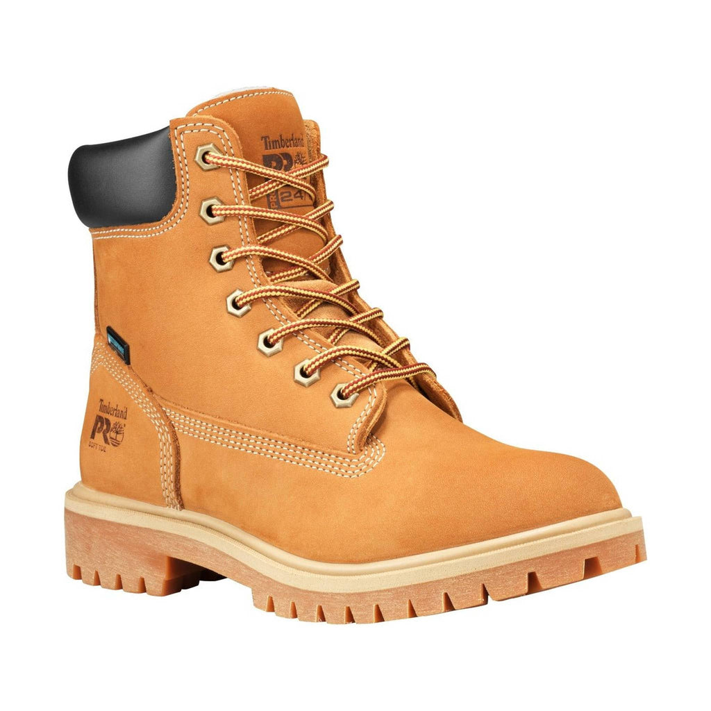 Timberland Pro Women's 6" Direct Attach Waterproof Insulated Work Boot Soft Toe - Wheat - Lenny's Shoe & Apparel