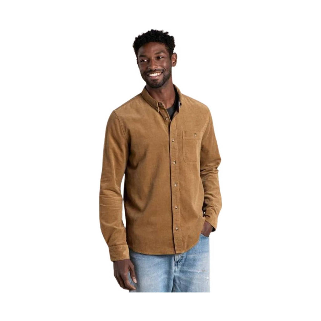 Toad & Co Men's Scouter Cord Long Sleeve Shirt - Honey Brown - Lenny's Shoe & Apparel