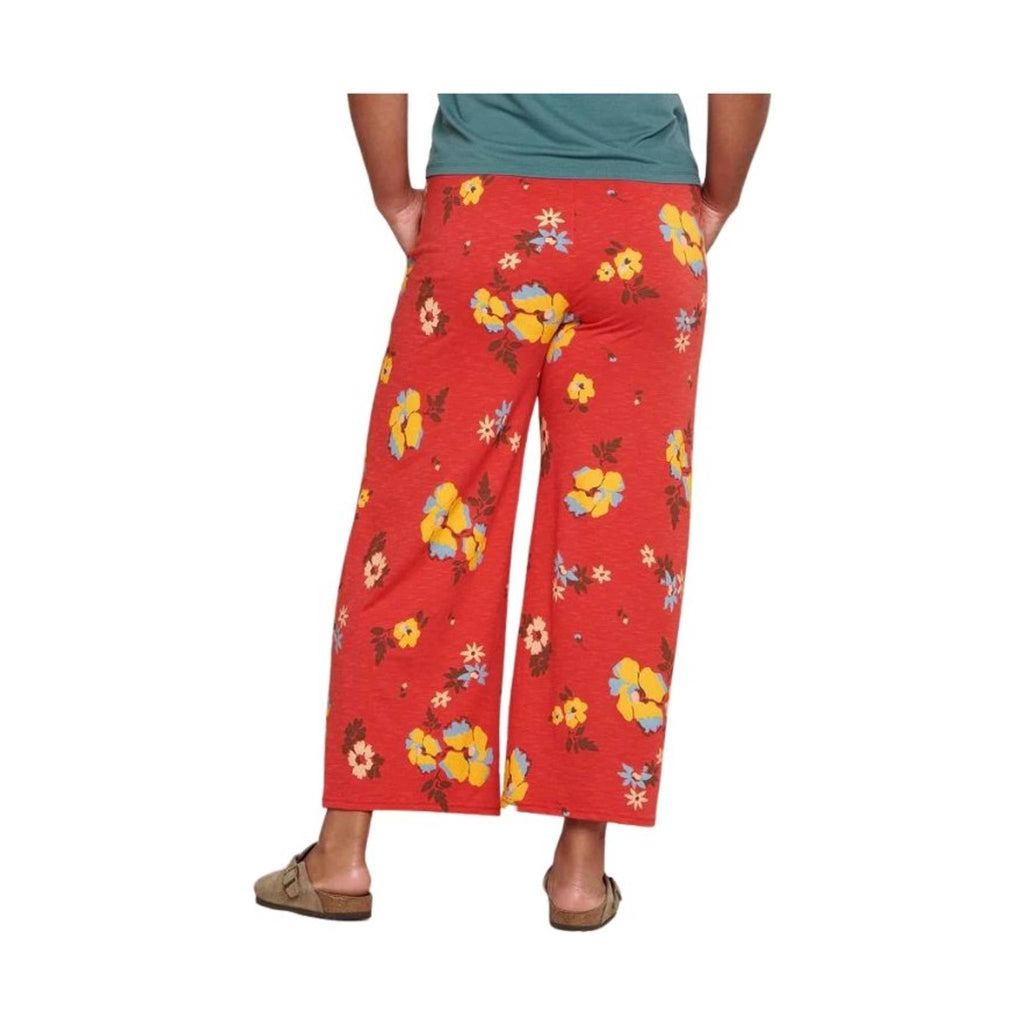 Toad & Co Women's Chaka Wide Leg Pant - Winterberry Floral - Lenny's Shoe & Apparel