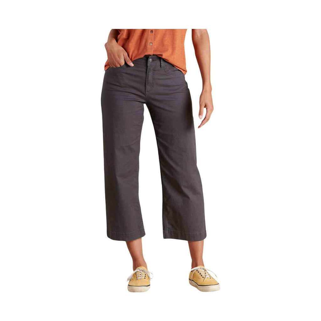 Toad & Co Women's Earthworks Wide Leg Pant - Soot - Lenny's Shoe & Apparel