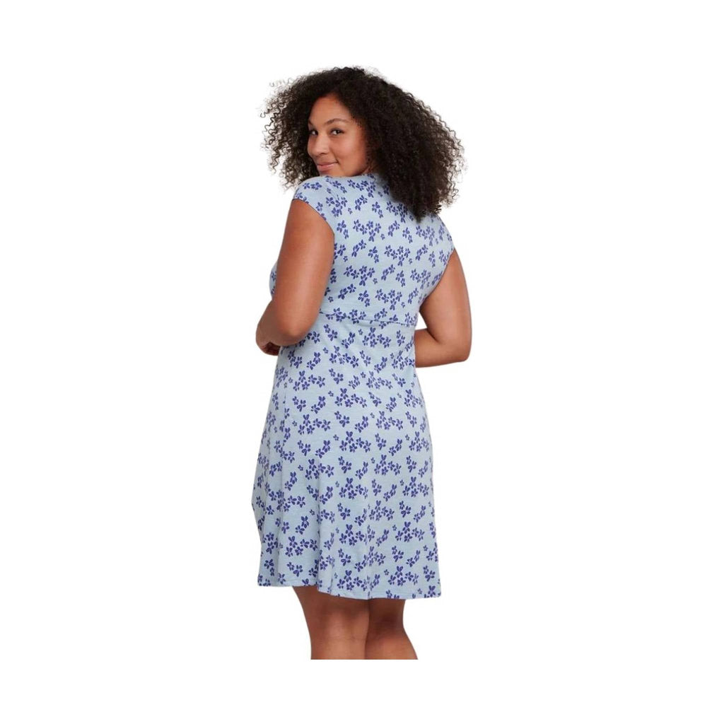 Toad & Co Women's Rosemarie Dress - Weathered Blue Print - Lenny's Shoe & Apparel