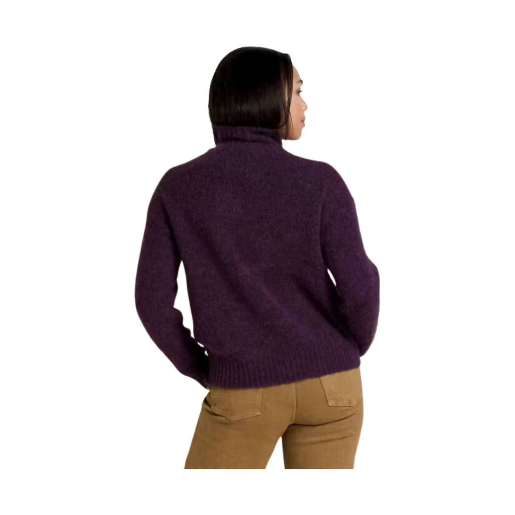 Toad & Co Women's Toddy T Neck Sweater - Blackberry - Lenny's Shoe & Apparel