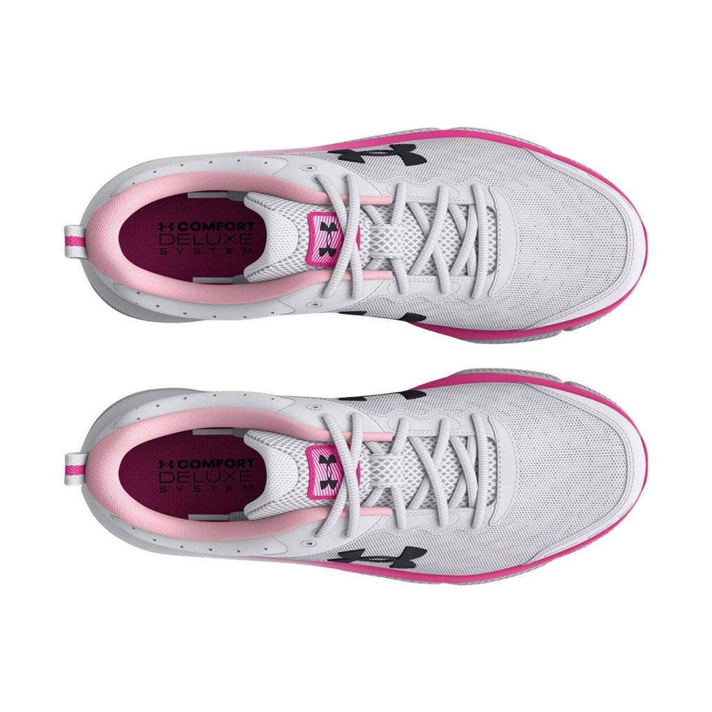 Under Armour Women's Charged Assert 10 - White/Pink - Lenny's Shoe & Apparel