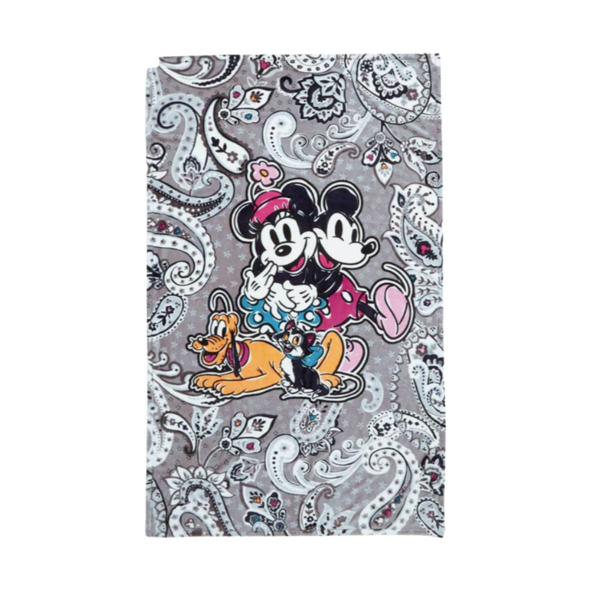 Vera Bradley Plush Throw Blanket Mickey Mouse - Piccadilly Paisley