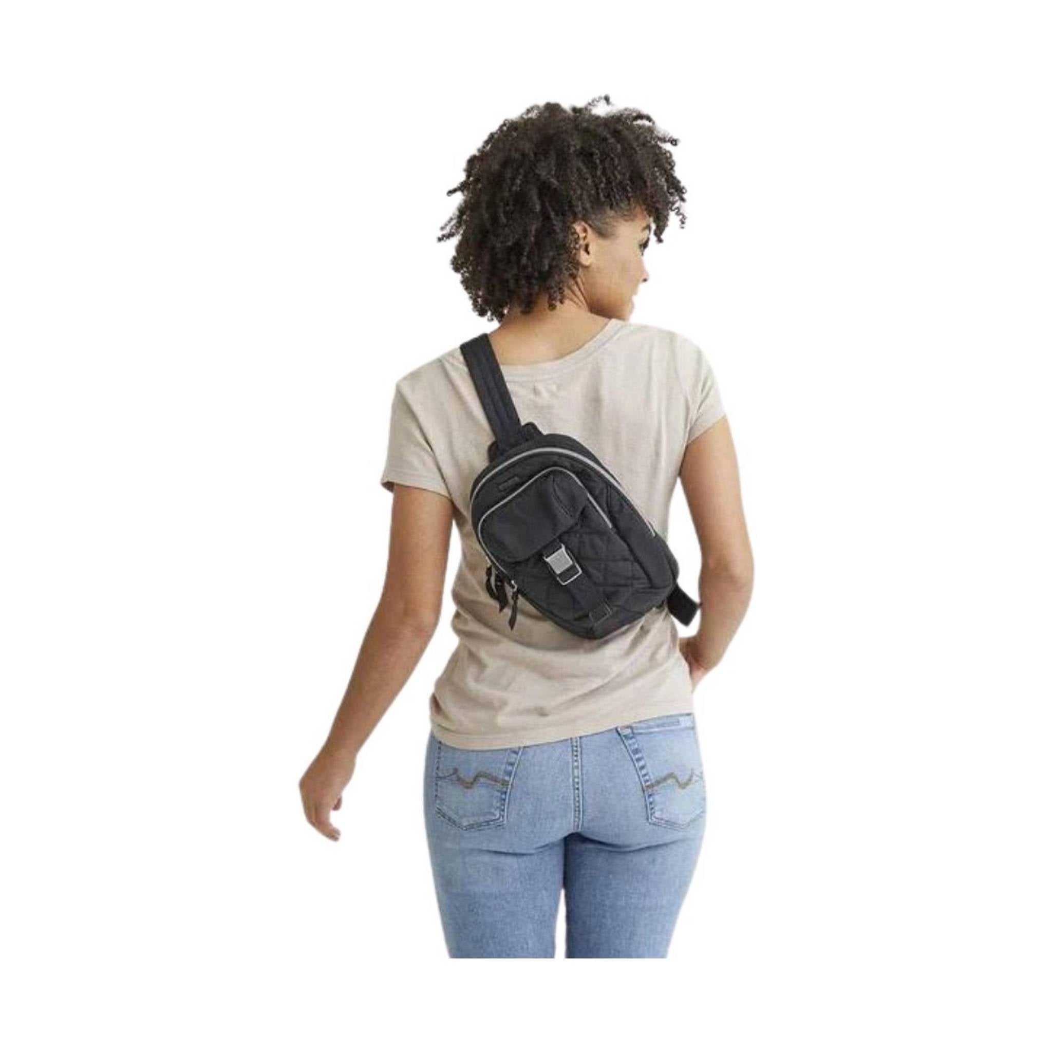 Vera Bradley Utility Sling Backpack - Black – Lenny display picture 3