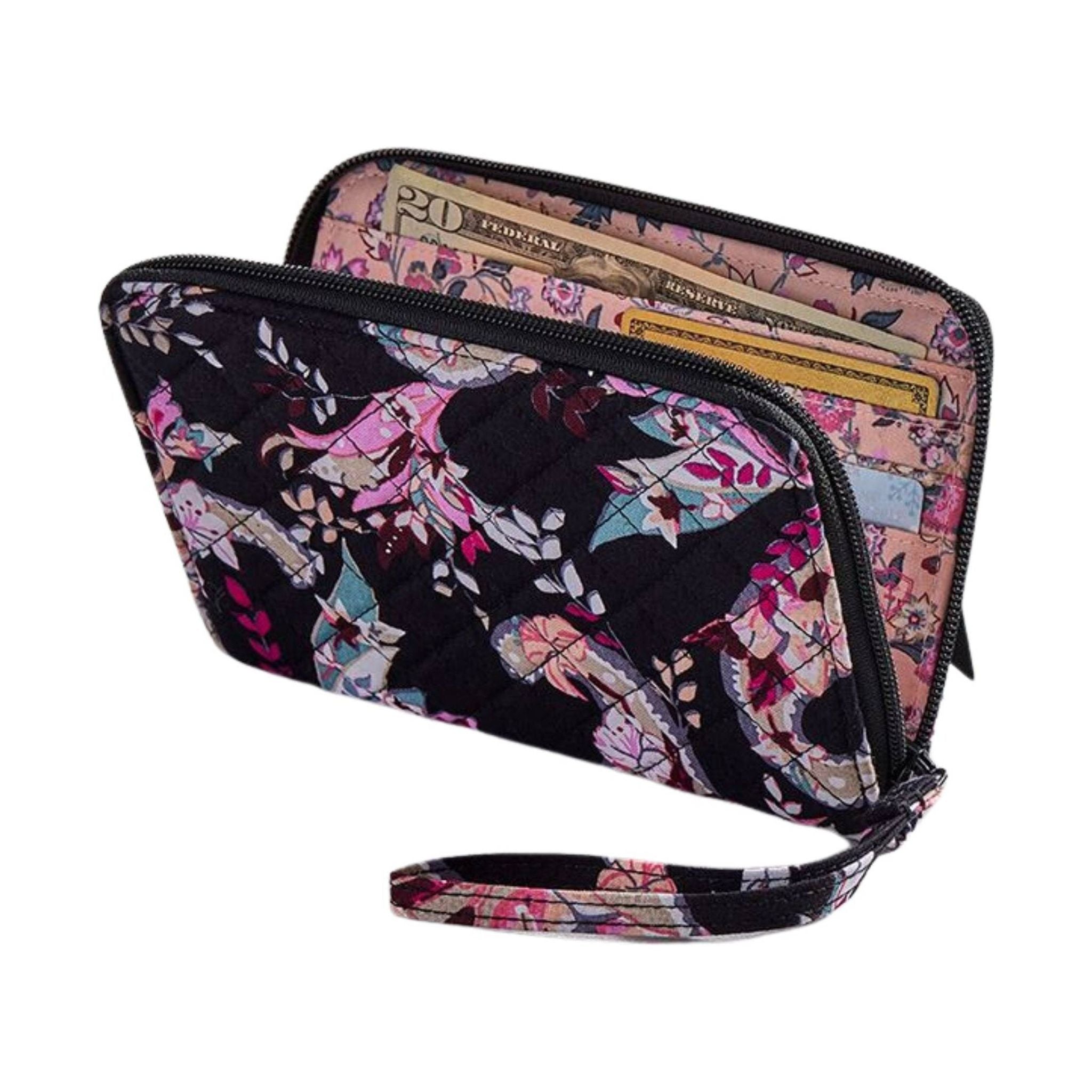 Vera Bradley Coin Purse in Soft Sky Paisley | The Paper Store