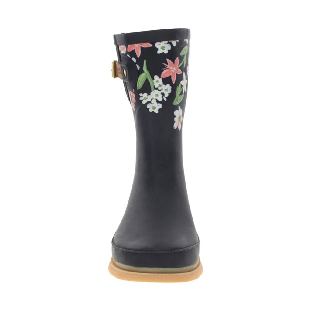 Western Chief Women's Brushed Petals Mid Rain Boots - Black - Lenny's Shoe & Apparel