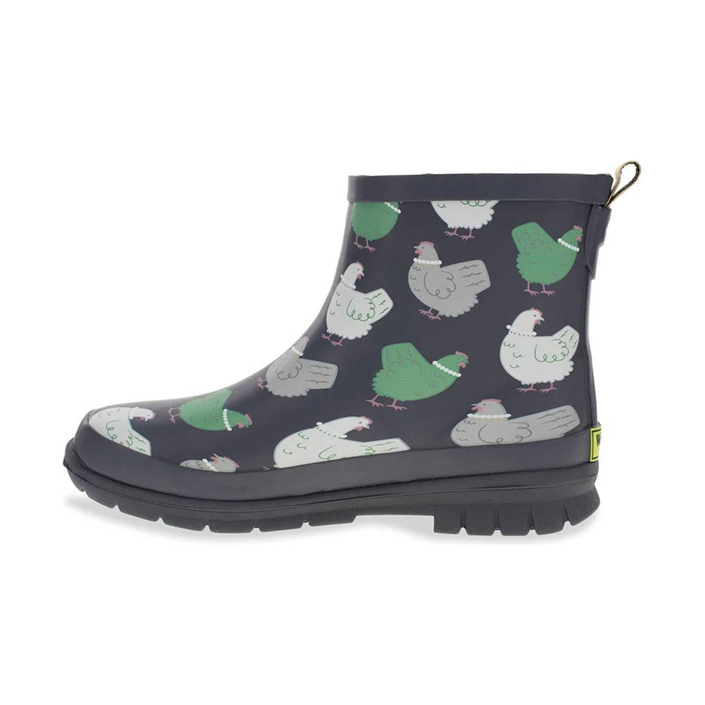 Western Chief Women's Classy Chick Shorty Chelsea Rain Boot - Charcoal - Lenny's Shoe & Apparel