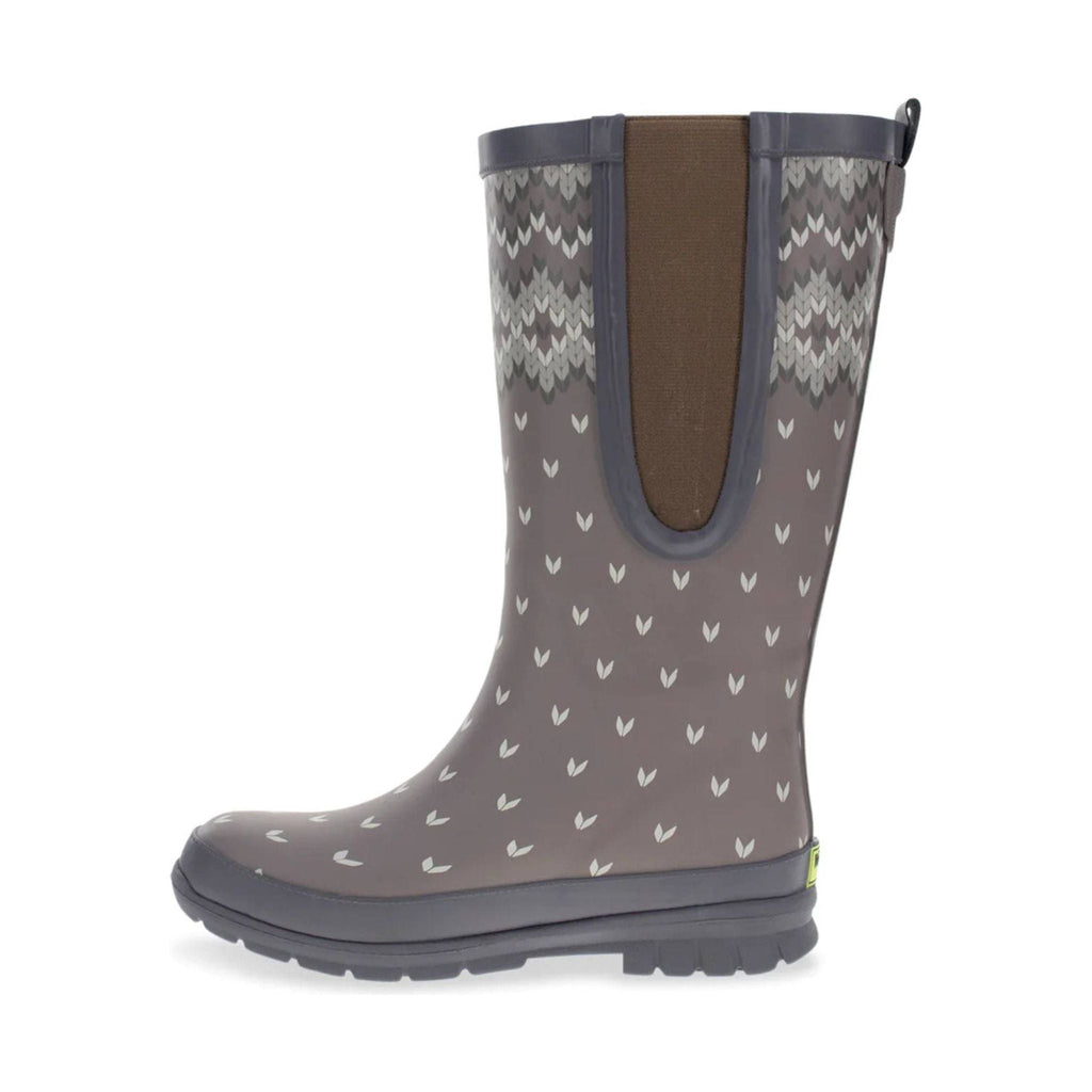 Western Chief Women's Fair Isle Tall Rain Boot - Taupe - Lenny's Shoe & Apparel