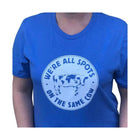 World Cow Circle Tee Shirt - Dark Blue Heather - Lenny's Shoe & Apparel