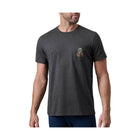YETI Men's Cool Bear Pocket Short Sleeve T-Shirt - Heather Charcoal - Lenny's Shoe & Apparel