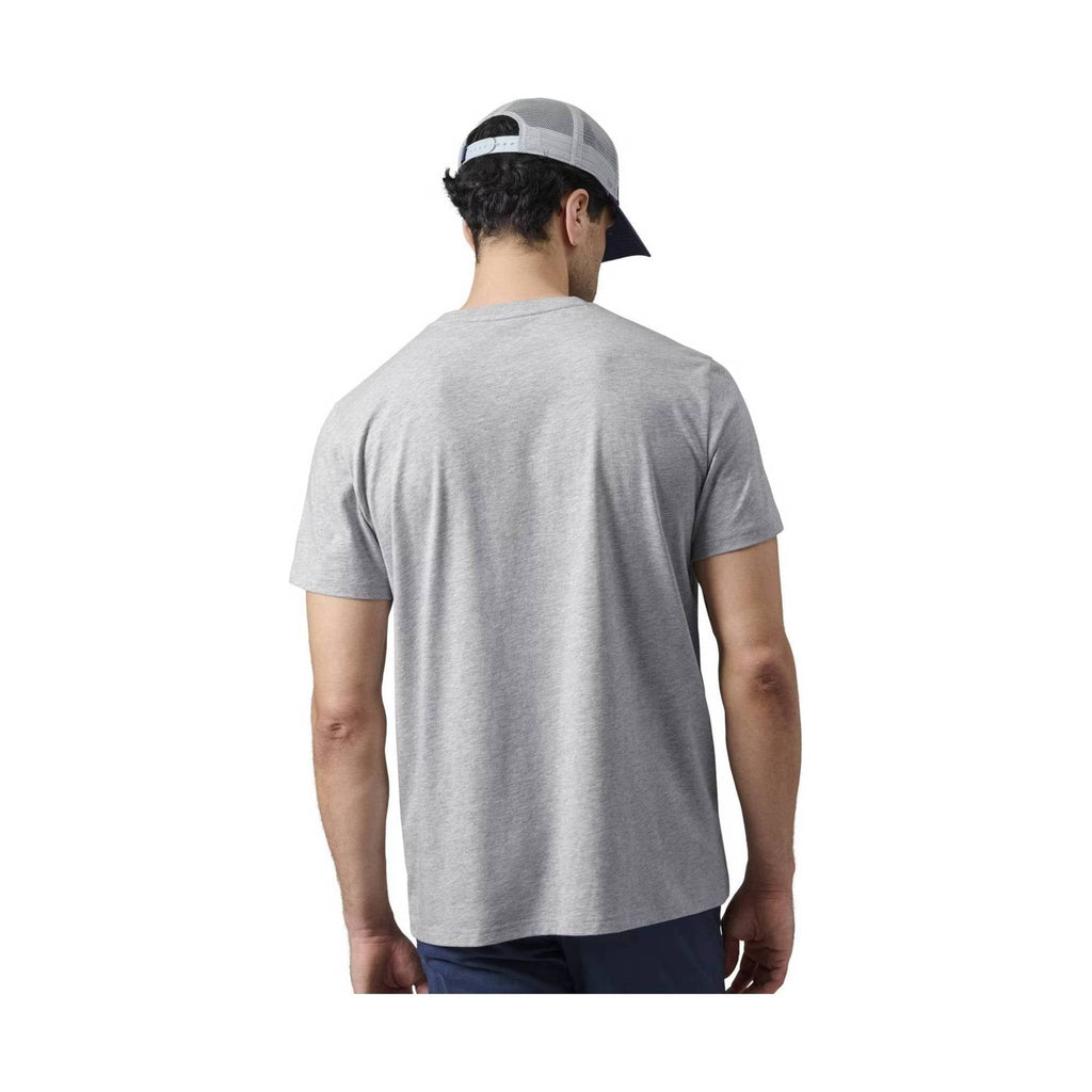 YETI Men's Premium Logo Badge Short Sleeve T-Shirt - Heather Gray - Lenny's Shoe & Apparel
