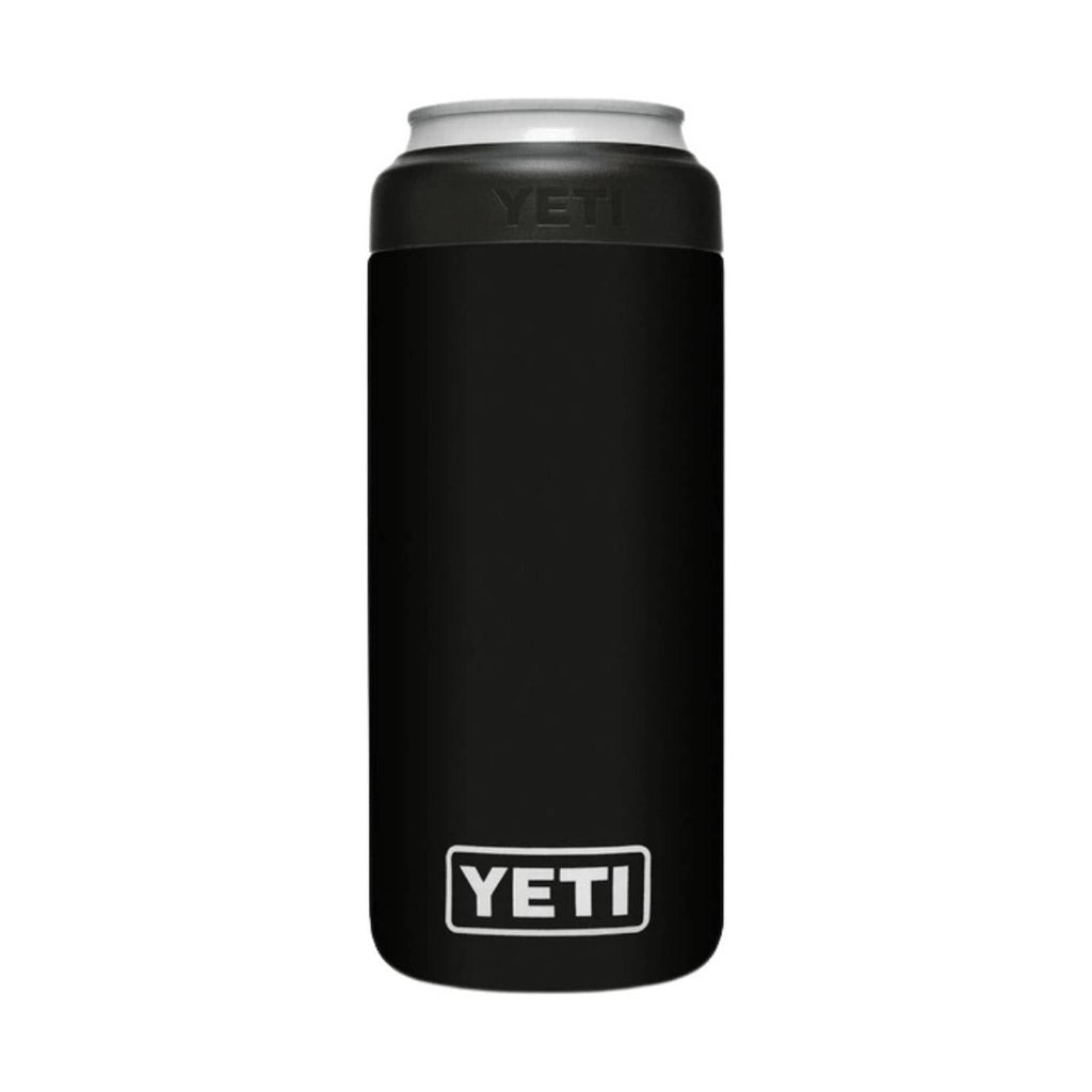 YETI Rambler 12 oz Slim Can Insulated Colster - Black - Lenny's Shoe & Apparel